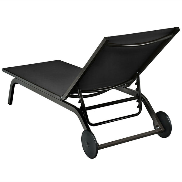 Are you looking for a chaise lounge to take a nap on the balcony  backyard or garden? Come and check out this adjustable lounge chair! Â  The adjustable backrest of chaise lounge with six positions will satisfy your different needs of reading  lying and s