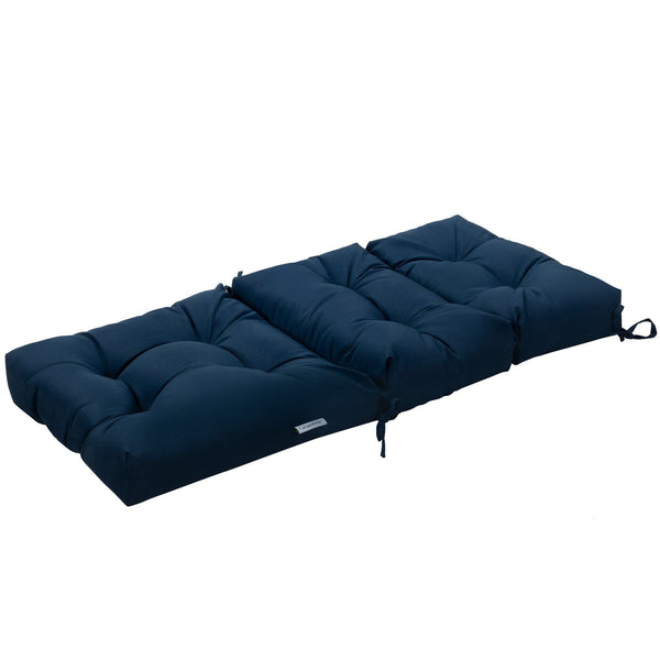 Superior sponge offers comfortable and soft sitting experience for you <br>Woven suede bedford cord provides smooth feeling and extra comfort <br>Convenient for you to suit different furniture with three-fold design <br>High quality string ties are not ea