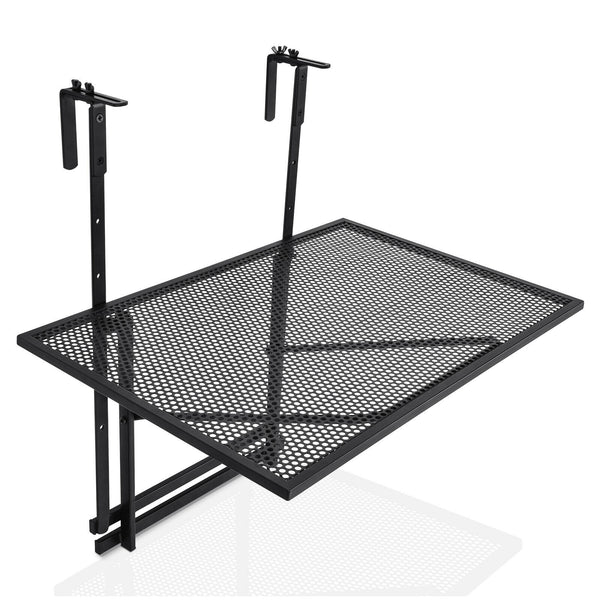 The hanging flower pot rack brings you extra usable space  as long as there is a fence for it to hang. Â  Multifunctional shelves can increase space for placing flower pots. Additionally  if you want to enjoy the sunbath on the balcony  this shelf can be 