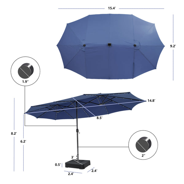 Hand-woven mix gray PE rattan for fade resistance and sun protection<br>Solid acacia wood for natural beauty and high strength<br>High-quality umbrella fabric for long-lasting service time<br>Tuck 6 chairs under the table  saving your outdoor space<br>Sof