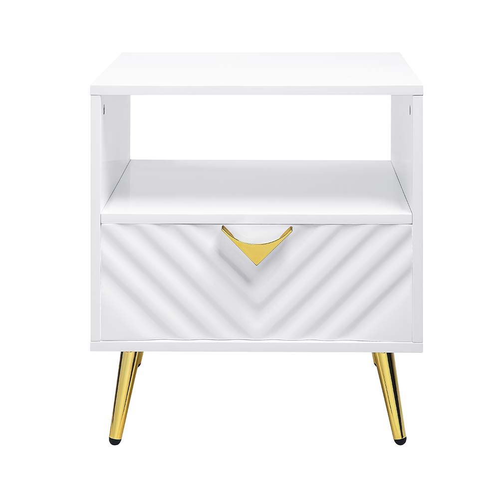 Gaines - End Table - White - 20-"
