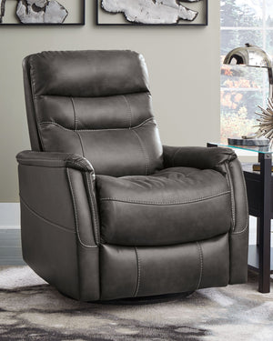  this swivel glider recliner with gentle rocking motion might be just your style. Indulgently comfortable yet anything but bulky