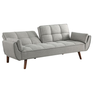 Caufield - Upholstered Tufted Convertible Sofa Bed - Gray