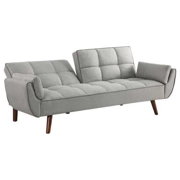 Caufield - Upholstered Tufted Convertible Sofa Bed - Gray