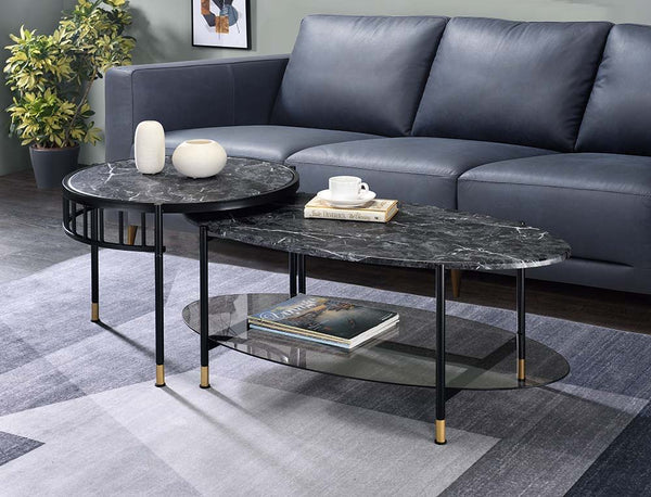 Silas - Coffee Table - Black - 40-"