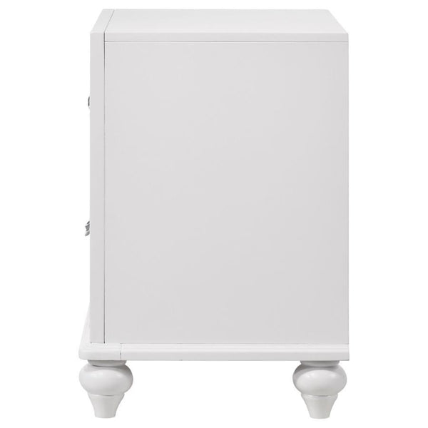 Barzini - 2-Drawer Nightstand - White