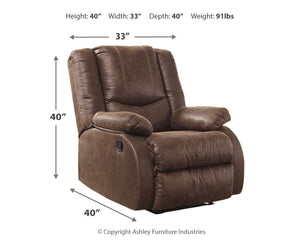 Bladewood - Coffee - Zero Wall Recliner