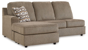 This left-arm facing sofa chaise is made with polyester upholstery. Pairs with other items in the series to make a sectional.<br><br><b>Additional Dimensions</b><br><ul><li>Arm height: 24-"</li><li>Seat depth: 21-"</li><li>Seat height: 20-"</li><li>Top of