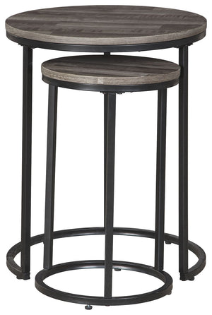 Briarsboro - Black / Gray - Accent Table Set (Set of 2)