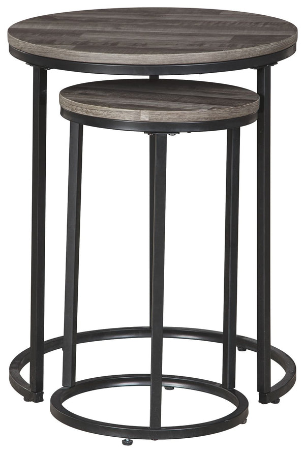 Briarsboro - Black / Gray - Accent Table Set (Set of 2)