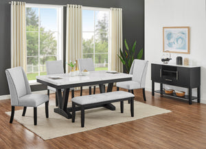 Vance - Side Board - Charcoal / White