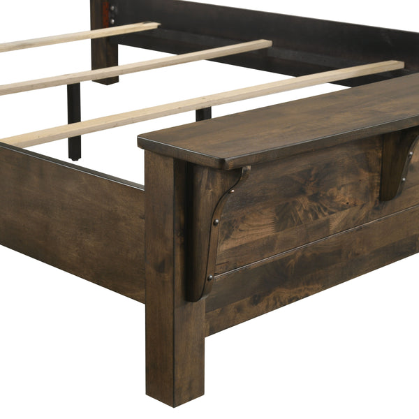 Blue Ridge - 6/6 King Bed - Dark Brown