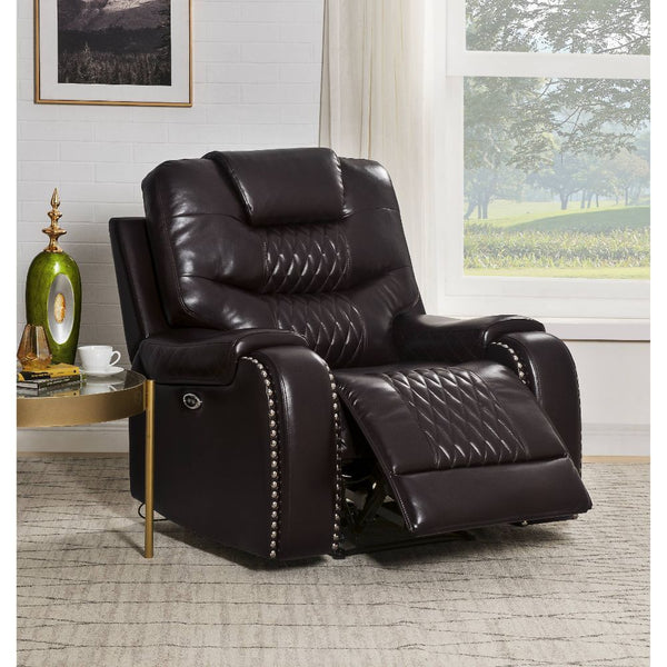  POWER Motion Reclining Function Tight Back & Seat Cushion (1+1) Diamond Tufted