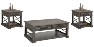 Inspired by the rustic beauty of America-'s greatest landscapes, this stunning Cocktail Table from the Sundance collection makes and eye-catching addition to a room. Its classic silhouette is highlighted with a hand-applied, multi-step finish in Smokey Gr