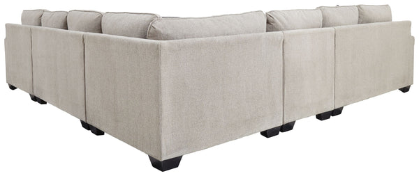 Ardsley - Pewter - Right Arm Facing Corner Chaise with Loveseat 5 Pc Sectional