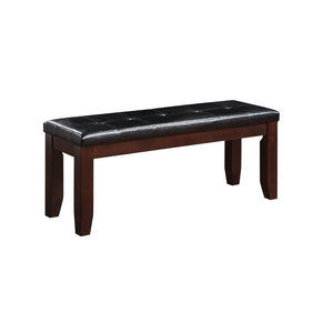  giving your Decor a less cluttered look. Its wide frame is built using tough wood solids and features stretcher bars to help support the tapered block legs. The bench-'s top is padded with a thick layer of sof