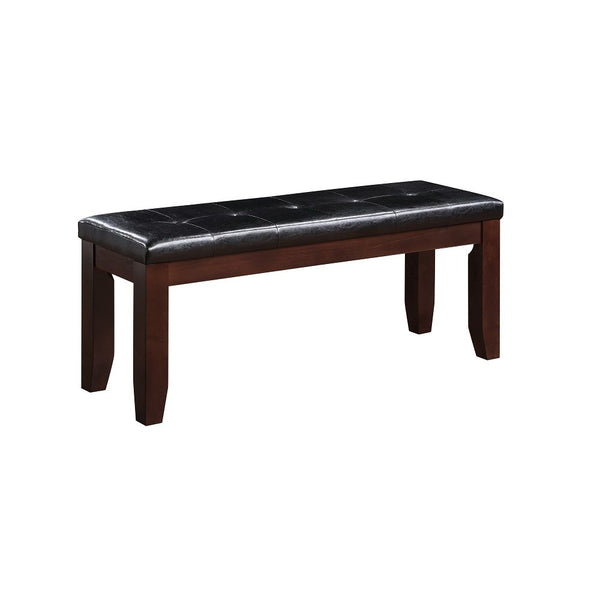  giving your Decor a less cluttered look. Its wide frame is built using tough wood solids and features stretcher bars to help support the tapered block legs. The bench-'s top is padded with a thick layer of sof
