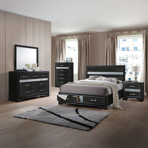 Naima - Nightstand - Black