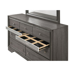 9 Drw (Jewelry Drawer w/Compartments) Drawer: GLIDE Center Metal (Kenlin, 3/4 Ext.), DOVETAIL English Front & Back, Fully Finished Inside (Full Ext. & FELT-LINED Only for Jewelry Drawer), Safety Stop, Manual Closing, Hdw: Single Pull Knobs Top Drawers, Ha