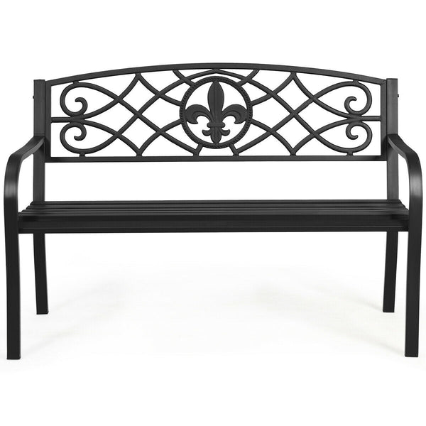 The spacious seat can accommodate 2-3 adults<br>Exquisite backrest gives the bench a modern look<br>Perfect for garden  park  deck  backyard  balcony  etc<br>Non-slip pads prevent the floor from being scratched<br>Solid legs and sturdy structure offers po