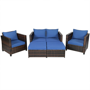 Durable and weather-resistant material can be used for a long time<br>Sturdy frame ensures strong stability and large bearing capacity<br>Removable cushion cover with zipper makes it convenient to clean<br>Soft sponge cushions and pillows provide more com