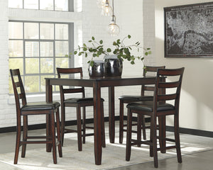  burnished finish loaded with tonal variation and rustically refined character. Cushioned bar stools in a p