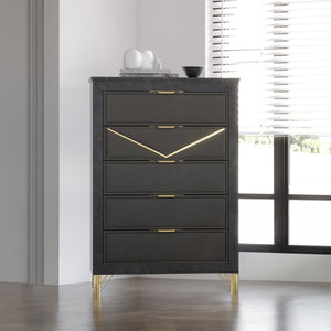  it offers durability and a sleek aesthetic. Ultra-soft gray fabric drawer fronts