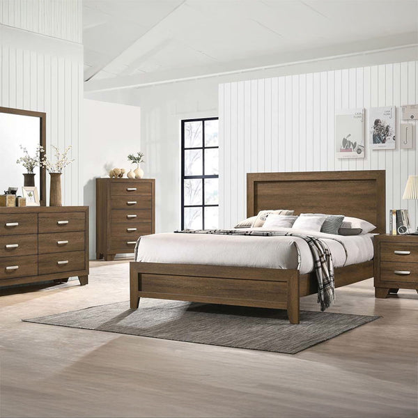 Miquell - Eastern King Bed - Oak