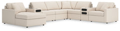Looking cool and contemporary is great. But when it comes down to it, youâ€™re all about low-maintenance lounging. With the performance fabric on this sectional with chaise, cleaning spills is a breeze. Its customizable modular design caters to your ever-