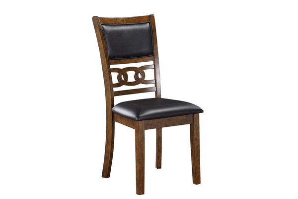 Gia - 5 Piece Round Dining Set - Brown