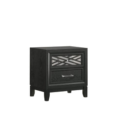 The Obsidian 2-Drawer Nightstand in Black is a striking blend of modern elegance and practical design, perfect for complementing any bedroom decor. Crafted with meticulous attention to detail, this nightstand is made from premium solid Rubberwood, enhance