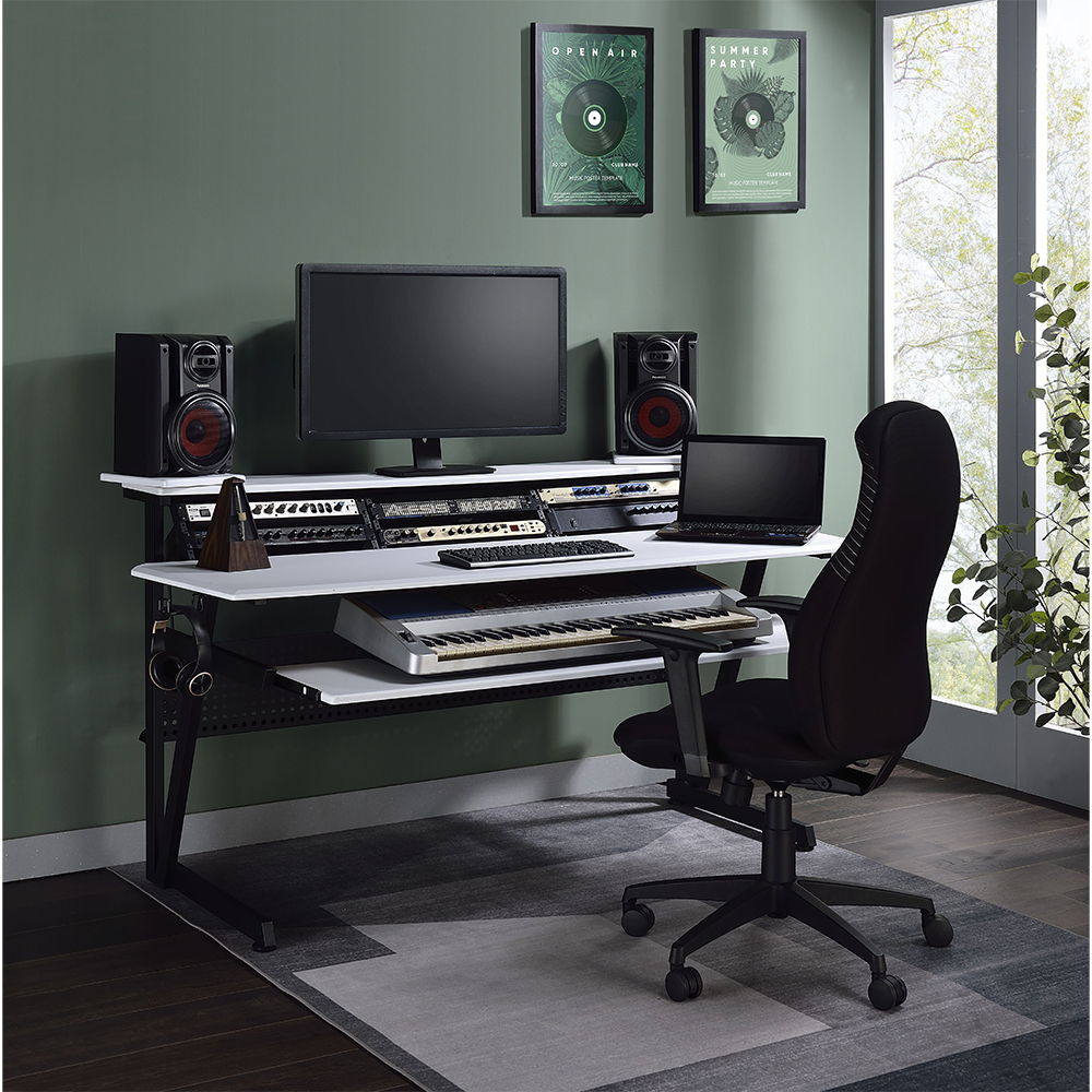 Saida - Music Desk - White Finish