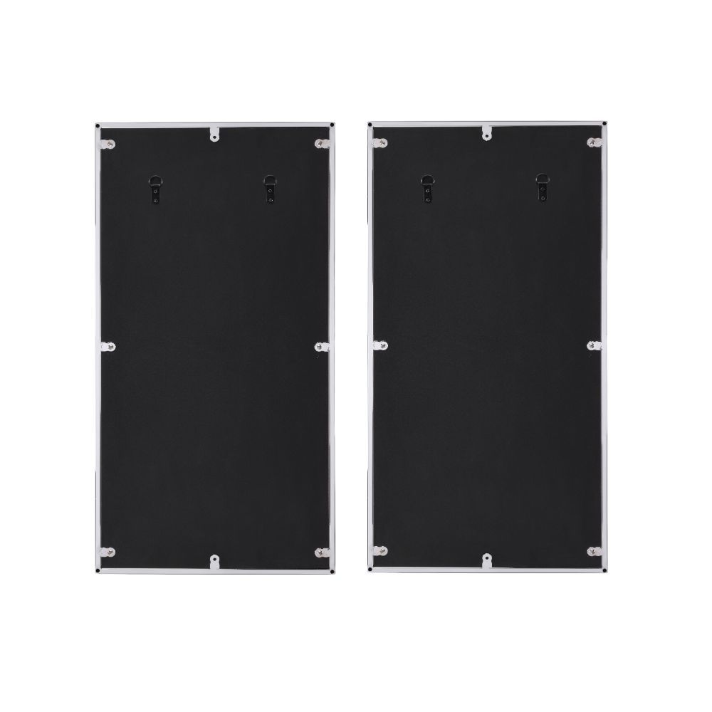 An eye-catching addition to any modern suite, the simple and classic design of this Chafik wall mirrors will add glamour to the atmosphere. It comes with 2 pieces in a pack, the geometric abstract pattern of the mirrors allows you to display them in an ar
