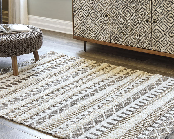 Karalee - Ivory / Brown - Medium Rug