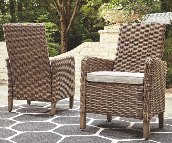  this dining arm chair with cushion elevates the art of alfresco living. Beautiful and durable enough for indoor and outdoor use