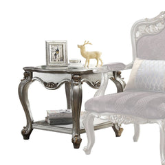 Inspire your home and create an upscale atmosphere with the Picardy occasional tables. This collection table adds classic style to any sitting area featuring a traditional handcrafted design. This luxurious features include solid wood frame in antique pla