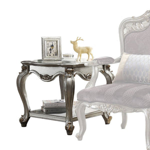 Inspire your home and create an upscale atmosphere with the Picardy occasional tables. This collection table adds classic style to any sitting area featuring a traditional handcrafted design. This luxurious features include solid wood frame in antique pla