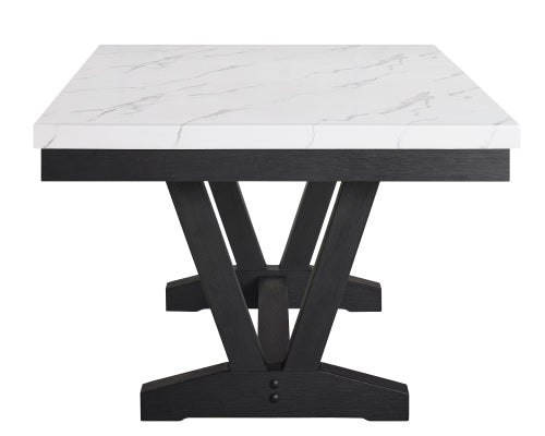 Vance Faux Marble Dining Table