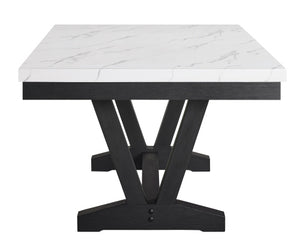 Vance Faux Marble Dining Table