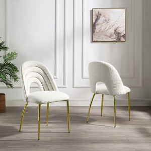Padded Seat & Back Stainless Steel Legs Hollow Chair Back Design Foam Density: D40
