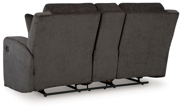 Kanlow - Dusk - Dbl Reclining Loveseat with Console