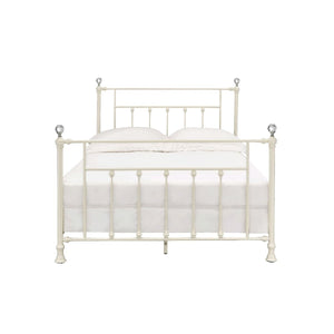  and rustic styles. With graceful details such as crystal-like accents on the bedposts and slatted headboard and footboard. This Comet bed is not only visually striking it is als