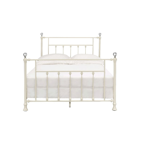  and rustic styles. With graceful details such as crystal-like accents on the bedposts and slatted headboard and footboard. This Comet bed is not only visually striking it is als
