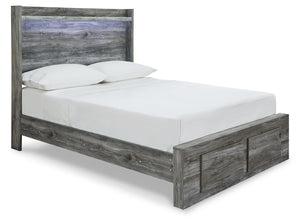 Rest in the beachy style of this full panel storage bed. Its driftwood and smoky finish and cool LED lighting give this bed an easy-going vibe that-'s perfect for creating a relaxed getaway. Keeping everything neat and tidy, two smooth-gliding drawers pro