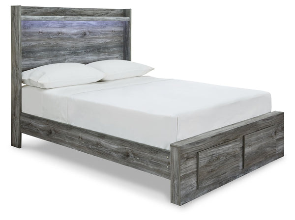 Baystorm - Gray - Full Panel Bed With 2 Storage Drawers - 7 Pc. - Dresser