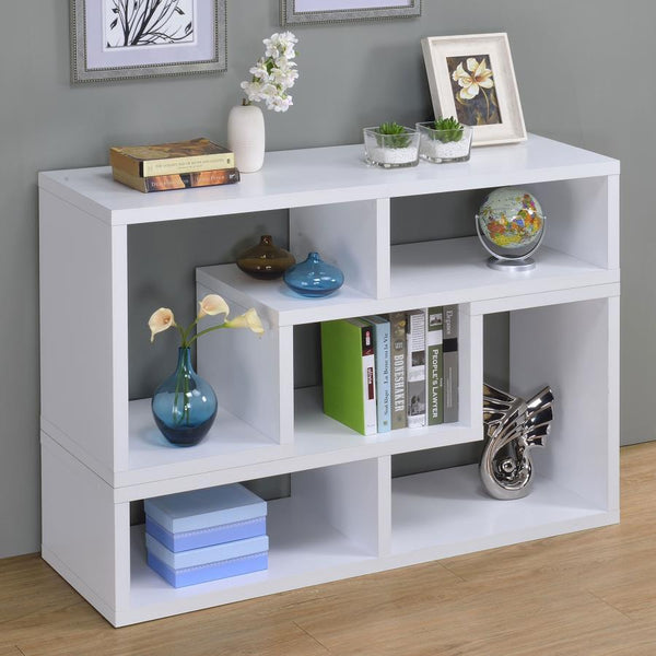  this two-piece bookcase and TV console is fabulously versatile. It allows you to switch between various bookcase and TV stand configurations for your convenience. Bold