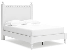 Make morning or bedtime that much more magical with this full panel bed. Charmingly cute with its scalloped detailing, it appeals to both her sense of playful whimsy and your love for modern design. And the bed-'s crisp white finish gives you the versatil