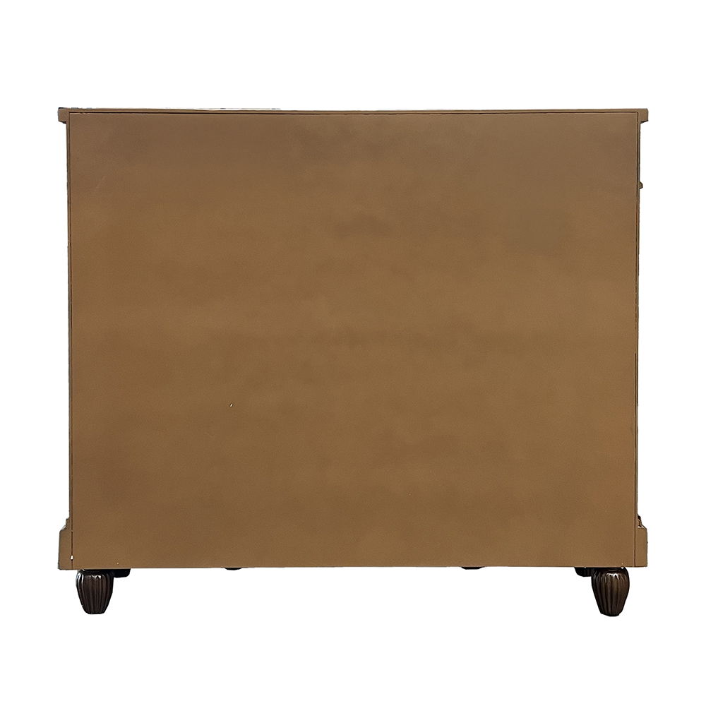 The Vidi console table boasts of the traditional wooden design with four doors and three drawers. Decorative metal grills at the front add a special charm to this console table.<br/><br/><b>Product Features</b><ul><li>Case: 1Pc/1Ctn</li><li>Finish: Oak</l