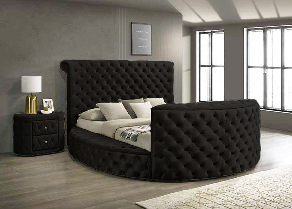 Voltare - King Fireplace / TV Lift Bed - Black<h4><b>Voltare - King Headboard - Black</b></h4> <table width="100%"><colgroup><col style="width: 30%"> <col style="width: 70%"> </colgroup> <tbody> <tr> <td>Dimensions</td> <td> 116.25"L x 104.63"D x 56.25"H<