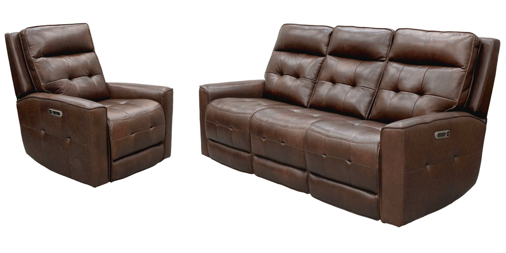 Bring upscale elegance to your living area with the Canterbury Power Zero Gravity Reclining Sofa Group. This gorgeous matching set includes a Power Recliner, a Power Console Loveseat, and a Power Sofa. Covered in gorgeous, supple leather with a custom mat